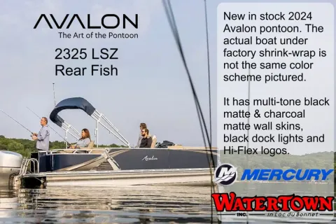 Avalon 23 foot LSZ Rear Fish pontoon boat.
