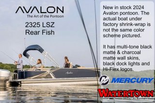 2024 Avalon 2385 LSZ RF Pontoon Boat. Call Watertown 'Sales' 204.345.6663