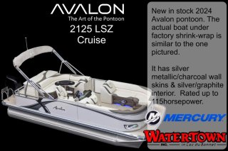 2024 Avalon 2185 LSZ CR Pontoon Boat. Call Watertown 'Sales' 204.345.6663