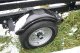 Yacht Club Pontoon Trailer P 2223  tire size ST145R12, poly fenders. Carpeted bunks, carpeted deck stopper